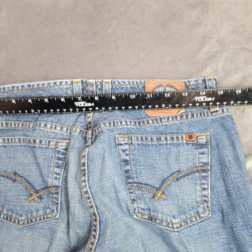Lucky Brand Flirtie Jean Womens 4/27 Blue Flare Denim‎ Made in USA F21M010